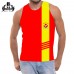 6017 REGATA SALVA VIDAS VERMELHA COM FAIXA AMARELA 